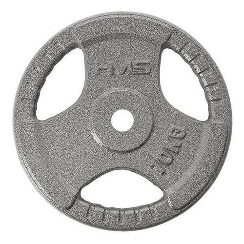 Disque De Musculation - Hms - Thm10 - 10 Kg - Gris - Usage Intensif