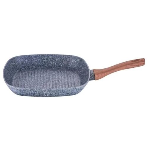 Grill - Forest - 28 Cm - Revêtement Granit Et Marbre - Aluminium Forgé - Compatible Induction