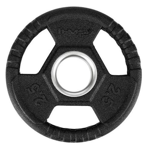 Disque De Musculation - Hms - Toh02 - Acier Recouvert De Caoutchouc - 2,5 Kg - Mixte