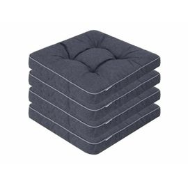 Coussin De Jardin - Hobbygarden - Klagrn4 - Bleu Marine - 47x49 Cm - Épais 8 Cm