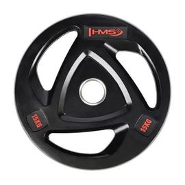 Disque De Musculation - Hms - Tox15 - Acier Recouvert De Caoutchouc - 15 Kg - Mixte