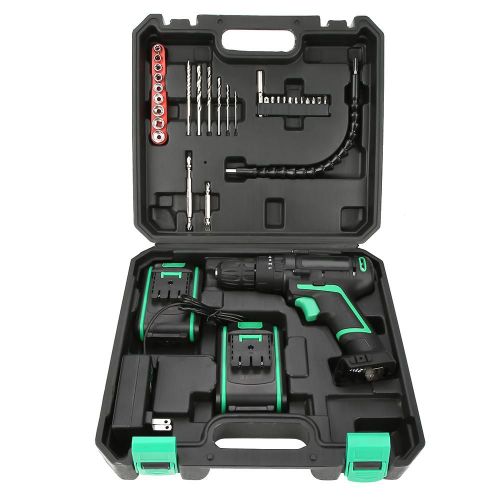 Perceuse-visseuse electrique sans fil 21 V, mini-perceuse-visseuse a percussion (prise americaine 110 V)