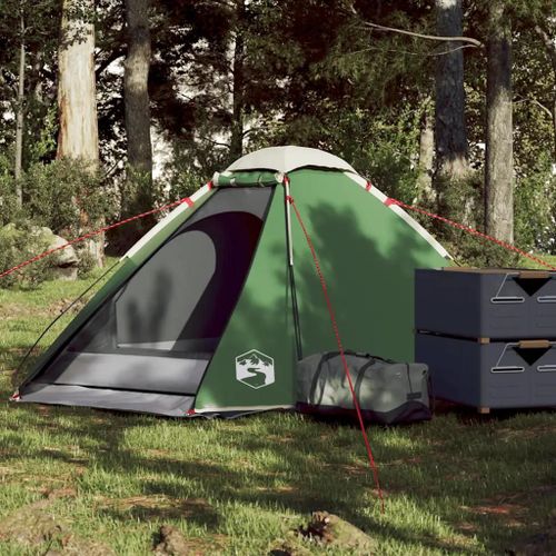 Tente De Camping À Dôme 2 Personne Vert Imperméable