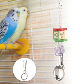 Hjlian Jouet Pour Perroquet, Jouet A Macher Pour Oiseaux, Jouet Suspendu Pour Perroquet, Jouet De Jeu Avec Cintre