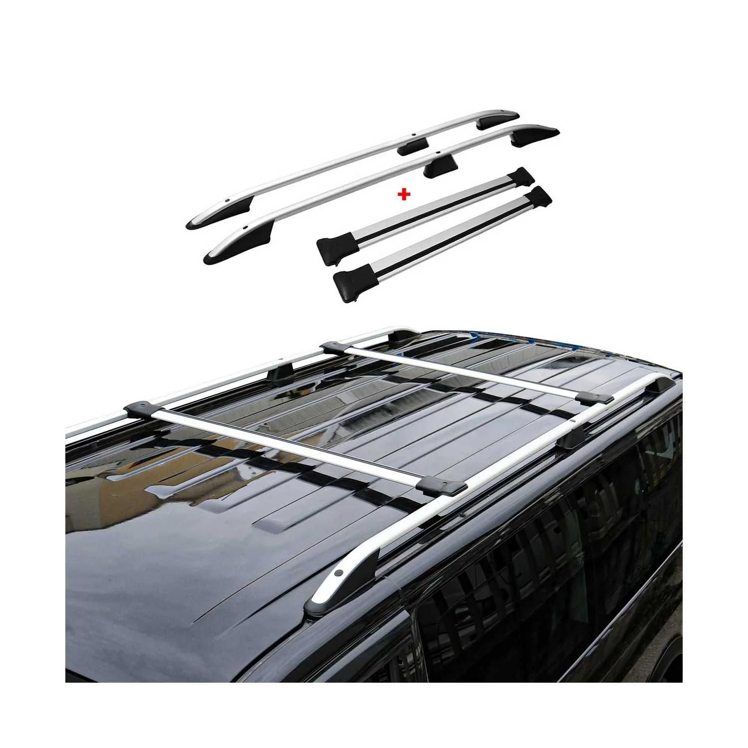 Barres De Toit Aluminium CHROMEMASTER Pour VW Caddy Maxi 2010-2020 – Port Jusqu'à 75 Kg – Certifié TÜV
