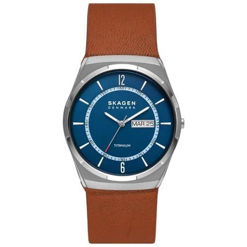 Montre - Skagen - Skw6906 - Cuir Marron - Résistant À L'eau 5 Bar - 40 Mm