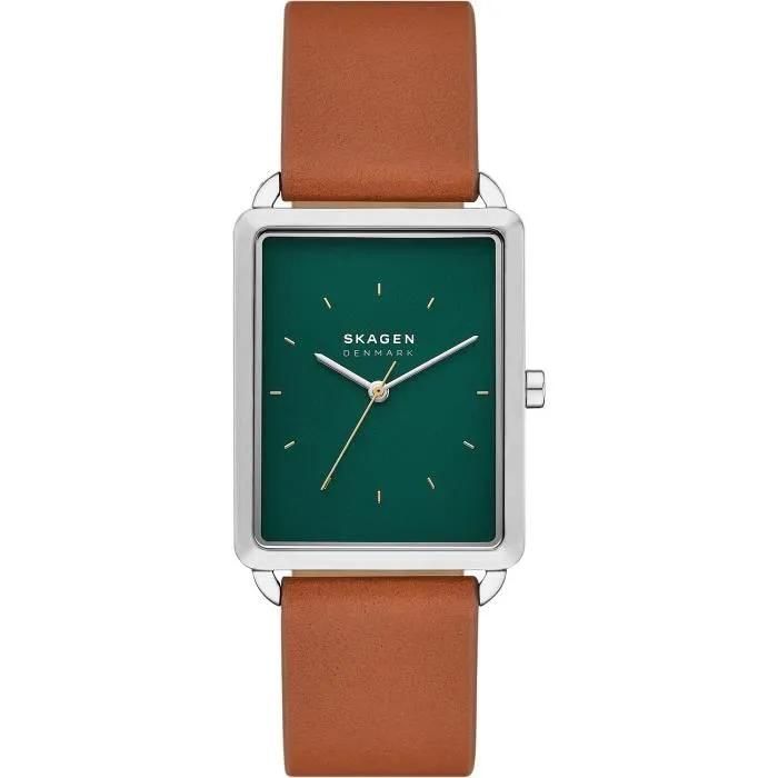 Montre Skagen - Hommes - Skw6931 - Marron Cuir - 5 Atm - Quartz - Analogique