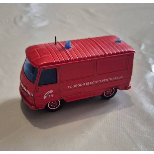 Miniature Solido N°2120 Peugeot J9 Camion Pompier Fourgon Électro Ventilateur Toner Gam-Solido