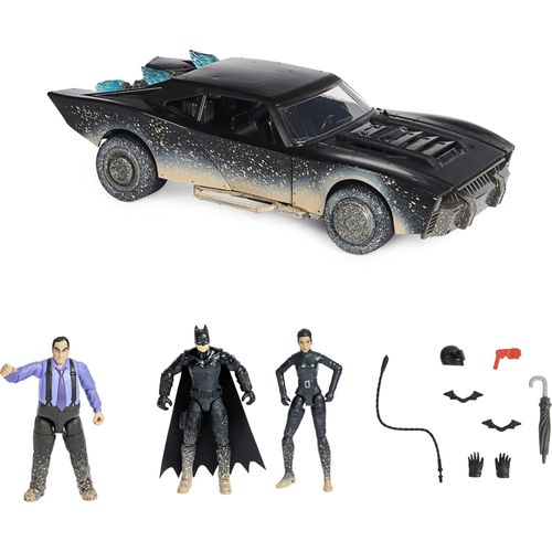 Dc Comics Coffret Batman Et Lt Gordon Coffret Contenant 2 Figurines Articulées Exclusives De 10 Cm Et Un Véhicule Voiture De Police Pi Ces Collectionner Du Film Batman Jouets Partir De 3 Ans