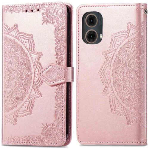 Imoshion Etui De Téléphone Portefeuille Mandala Motorola Moto G85 Rose Dorée