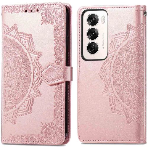 Imoshion Etui De Téléphone Portefeuille Mandala Oppo Reno 12 Rose Dorée