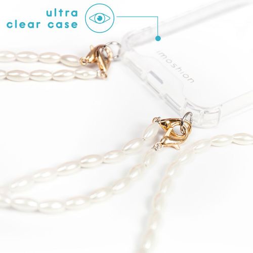 imoshion Coque avec dragonne + bracelet Perles iPhone 17 Pro Transparent