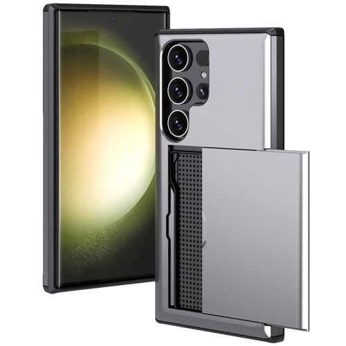Imoshion Coque Arrière Avec Porte-Cartes Samsung Galaxy S24 Ultra Gris