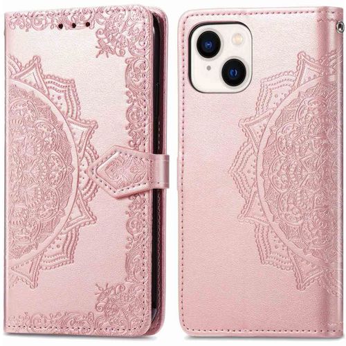 Imoshion Etui De Téléphone Portefeuille Mandala Iphone 15 Rose Dorée