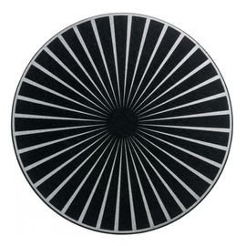 Set De Table Feutre Raini Noir/Argent Noir/Argent Diameter 40 Cm Winkler