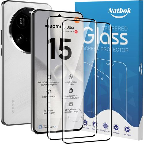 Kal-Pièces Verre Trempé Pour Xiaomi 15 Ultra/Xiaomi 15 Pro,[Sans Bulles] [Anti-Rayures] Couverture Complète Protection D`Écran Pour, Hd Transparent Verre,Facile À Installer