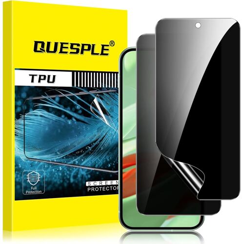 LORANKA-[2 Pièces] Protection écran Anti Espion pour Google Pixel 9 5G, 3D Incurvé Couverture Complète TPU Film de Confidentialité Protection en Écran, Compatible avec Lecteur d¿Empreinte