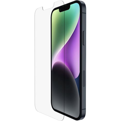 Protection D'Écran Antimicrobienne Temperedglass Pour iPhone 14,13 Et iPhone 13 Pro,Pose Facile Sans Bulle D'Air Et Guides Autocollants Inclus