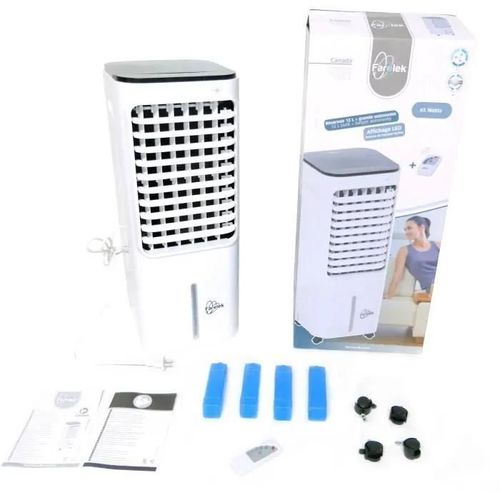 Rafraichisseur d'air - FARELEK - 112201 - 3 vitesses - 7.5 h - 12 L - Blanc