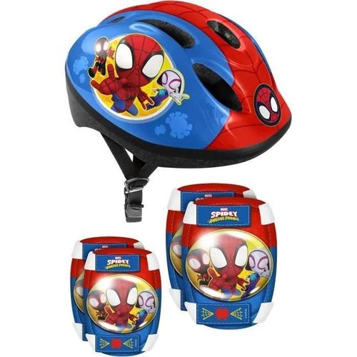 Stamp - Casque + Coudieres/Genouilleres - Spidey