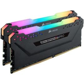 CORSAIR Vengeance RGB PRO - DDR4 - kit - 16 Go: 2 x 8 Go - DIMM 288 broches - 3200 MT/s / PC4-25600 - CL16 - 1.35 V - mémoire sans tampon - non ECC - noir