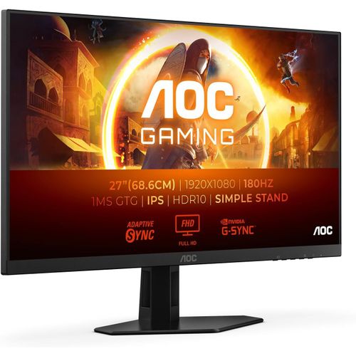 AOC GAMING - ECRAN FULL HD 27" - 80 HZ - 1 MS - HDR10 - NOIR / GRIS