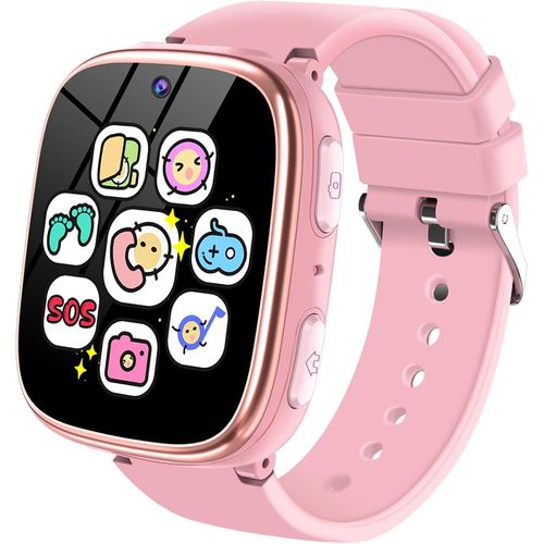 Montre Connectée Enfant - Montre Intelligente pour Enfants avec Appel SOS Jeux Pédomètre Caméras Musique Torche Reveil - Smartwatch Téléphone Enfants de 4 à 12 Ans Fille Garçon (Bleu)