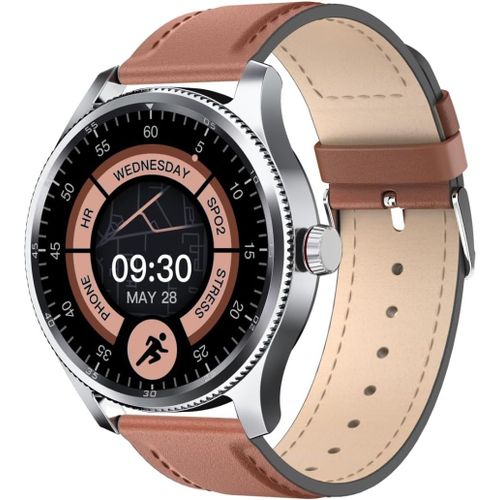 Shou-Montre Connectée Homme Femme Lunette Métal Avec Podomètre,Smartwatch 100 Sports,Répondre Passer Appel Et Cardiofrequencemetre,Étanche Ip68 Pour Natation,Compatible Avec Ios Et Android