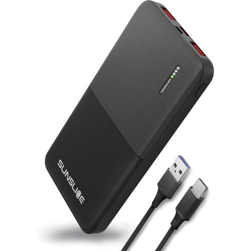 10 Powerbank 10,000 Mah ¿ External Battery Quick Charge Usb-C, Usb-A ¿ Compatible With Iphone 8/9/Xr/11/12/13/14/15/16/Se, Samsung, Huawei, Asus ¿ Small Efficient Nomadic Portable Battery