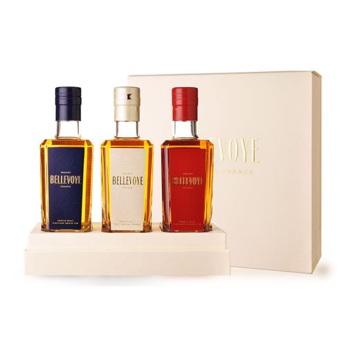 Whisky Bellevoye Bleu-Blanc-Rouge 3x20cl - Coffret Découverte
