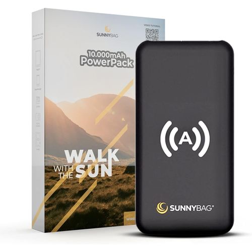 Powerpack 10 000 Mah Chargeur Sans Fil | Batterie Externe De Haute Qualité À 2 Sorties Usb | Incluant La Recharge Sans Fil Et Un Câble Usb De Type C | Noire[Z961]