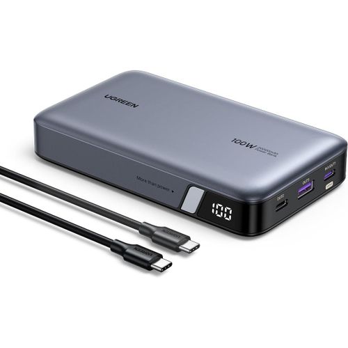 Nexode 100w Batterie Externe 20000mah Power Bank Usb C Charge Rapide 3 Ports Pd 3.0 Écran Led Compatible Avec Iphone 16 Plus Pro Max Galaxy S25 Ultra S24 Macbook Pro Air Ipad