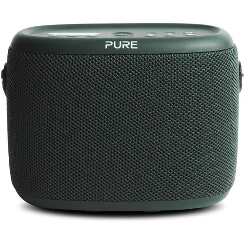 Hamiltion-Woodland Enceinte Portable, Haut-Parleur Bluetooth Avec Radio Dab+/Fm (Étanche Ip67, Batterie 14H-Parfait Pour Le Jardin Et Le Camping) Vert