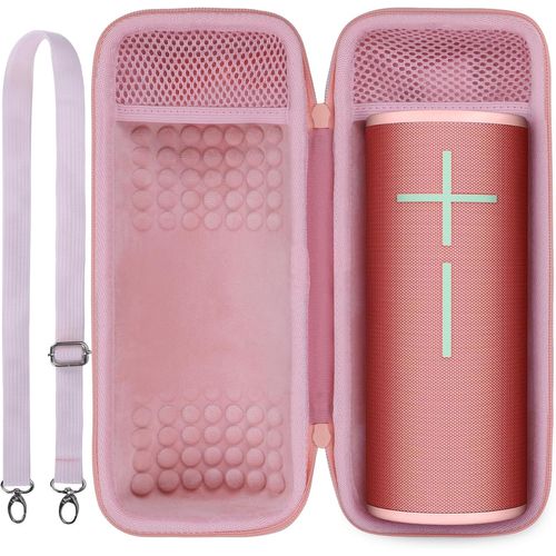 Dur Étui Housse Cas Compatible avec Ultimate Ears MEGABOOM 4 /MEGABOOM 3 Enceinte Bluetooth Portable (Rose)