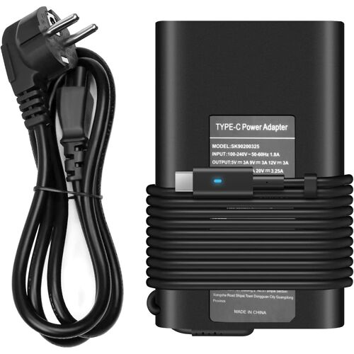 Chargeur Usb-C Pour Ordinateur Portable De 65W Et 45W, Compatible Avec Dell Latitude 7420 5420 5520 5430 5530 7330 7430 5540 5440 7440 5320 7320 9430 3450 3550 7410 2-En-1, Xps 13 Plus[Z4708]