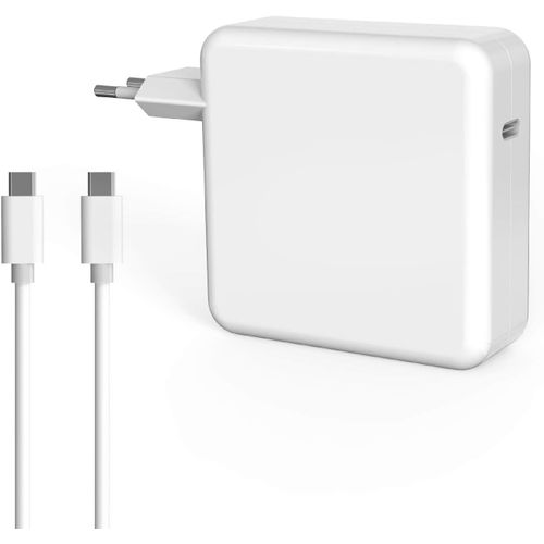 APT-87W USB C Chargeur pour Mac Book Pro 14/13/12 Pouces 2022, 2021, 2020, 2019,M2, M1 Nouveau MacBook Air, iPad Pro et Tous Les appareils USB-C, avec USB C Câble