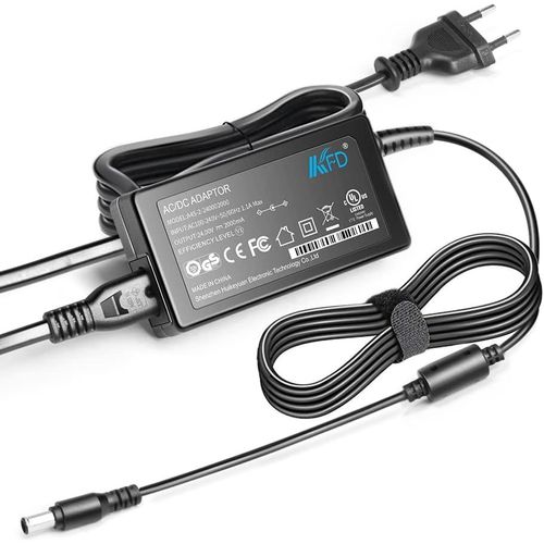 24V AC Alimentation Chargeur pour Epson V500 V600 V700 3170 J221A J221 J252 B11B178011 Perfection Flatbed Photo Scanner Epson WorkForce Pro GT-S50 GTS50 GT-1500 GT-2500 24V 2,7A Adaptateur Secteur