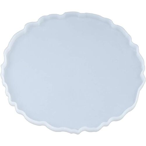 Djvn Moule En Silicone 1 Pc Silicone Cristal Résine Époxy Moule Plateau Rond Moulage Moule En Silicone Fait À La Main Bricolage Artisanat 2 Taille En Option Couleur Comme Les Images Montrées