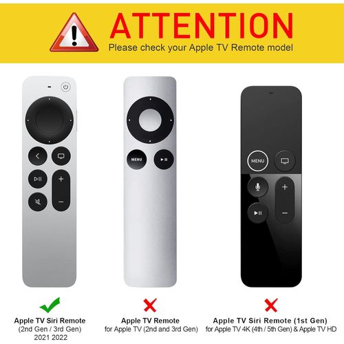 Fintie Télécommande Housse pour Apple TV 4K / HD Siri Remote 2022 2021 (3ème / 2e génération) - [Série de ruche] Léger Antidérapant Anti-Chocs Silicone Housse de Protection Slim Case, Orange