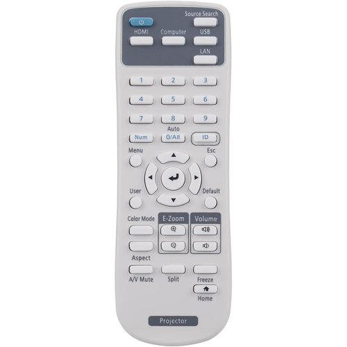 Nouveau E10 Télécommande de Remplacement E10 Projector Télécommande pour EPSON PROJESTOR E10 EB-E01 EB-E10 EB-E20 EB-X06 EB-X49 EB-X51 EB-W06 EB-W49 EB-W51 pour Epson EB 735fi EB-725Wi