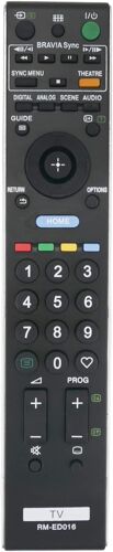 VornixorSarlshop-RM-ED016 Télécommande de Remplacement Compatible avec Sony LCD TV Bravia KDL-40W5500 KDL-46WE5 KDL-40WE5 KDL-37W5500 KDL-32V5500 KDL-32W5500