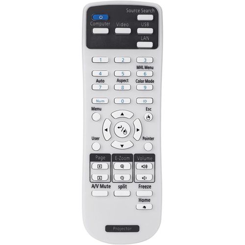 217702300 Télécommande De Vidéoprojecteur Pour Epson Eb-2250U Eb-2040 Eb-2055 Eb-2065 Eb-2140W Eb-2155W Eb-2165W Eb-2245U Eb-2255U Eb-2265U Eb-X500Kg Eb-X550Kg Projecteurs[APP6190492]