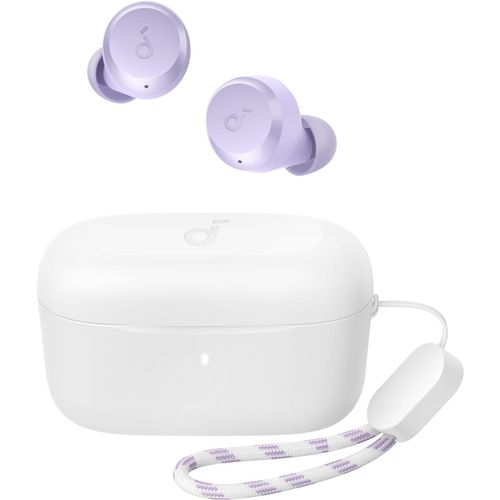 YEMAESRE-By Anker A20I True Wireless Earbuds Écouteurs Sans Fil Bluetooth 5.3, Égal ur Réglable, 28 Heures D'Autonomie, Étanche, 2 Microphones Avec Ia, Utilisables Individuellement (Blanc/Violet