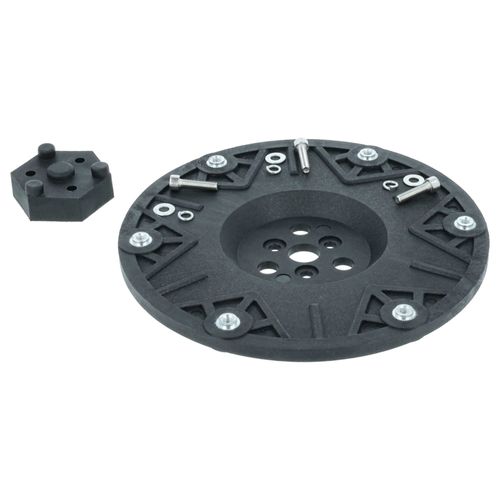 vhbw Assiette de lame tondeuses à gazon compatible avec Kress Nano KR100, KR 101E - noir