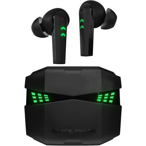 SUBZONAL-Black Shark Ecouteurs Bluetooth sans Fil avec Latence Ultra-Faible de 0,035s, Double Micro à Suppression du Bruit Ambiant, Bluetooth 5.3, Indice d¿Étanchéité IPX5, Autonomie de 28h, Ecouteur