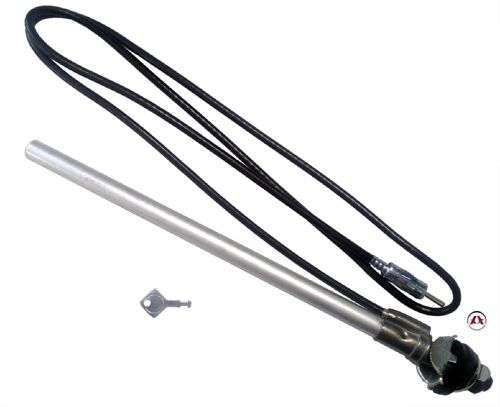 Antenne Aile Universelle - 4 Brins - Telescopique - Chrome