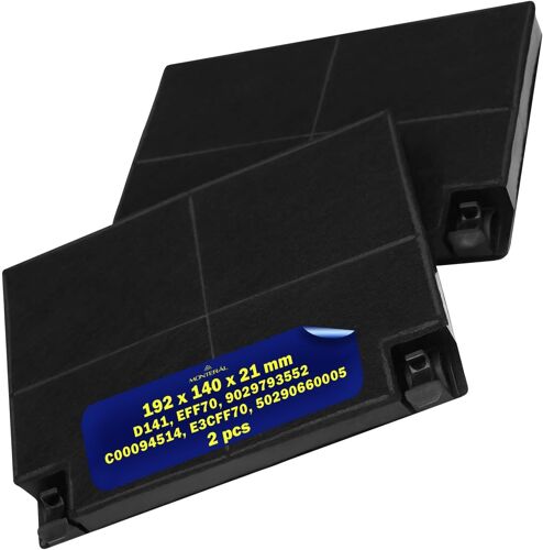 2 Pièces Filtre Charbon pour Hotte Aspirante 192 x 140 x 21 mm 9029793552 50290660005 E3CFF70 pour C00094514 pour Ariston D141 EFF70 pour Faber Garantie de 10 Ans