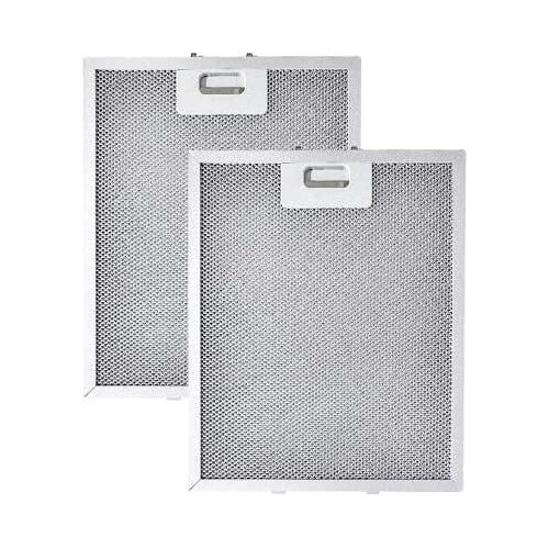 2X 320 x 260 mm Filtre à Graisse Métallique Pour Hotte Ccooke & Lewis de Cuisine/Ventilation de Ventilateur D'extraction|Argent 320 x 260 mm