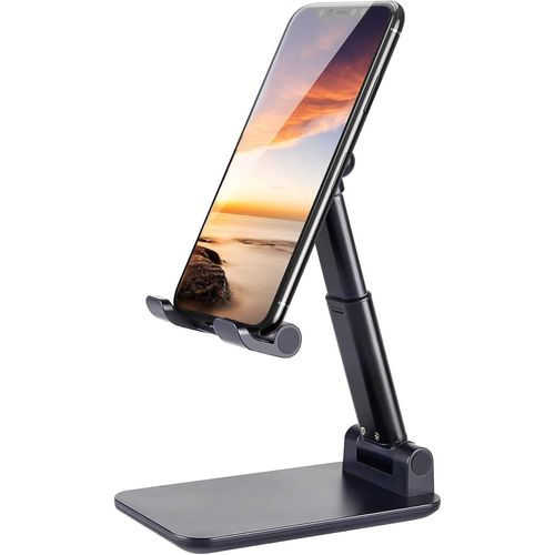 Support Téléphone Bureau Réglable Pose Téléphone Portable Pliable Porte Stand Smartphone Table Stand