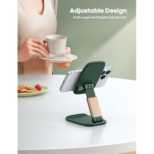 Support Téléphone Réglable, Dock Téléphone - Pliable Support Dock Pour Iphone 17 Pro Max Air, 16/15/14/13/12 Pro Max Plus Mini, Xs Xr X 8 7, Samsung S10 S9, Huawei, Autres Smartpho[PPJ00649]